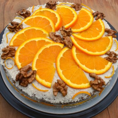 Gâteau à la carotte, à l'orange et au sarrasin
