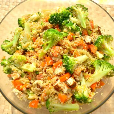 Salade de quinoa aux légumes de fin d'été