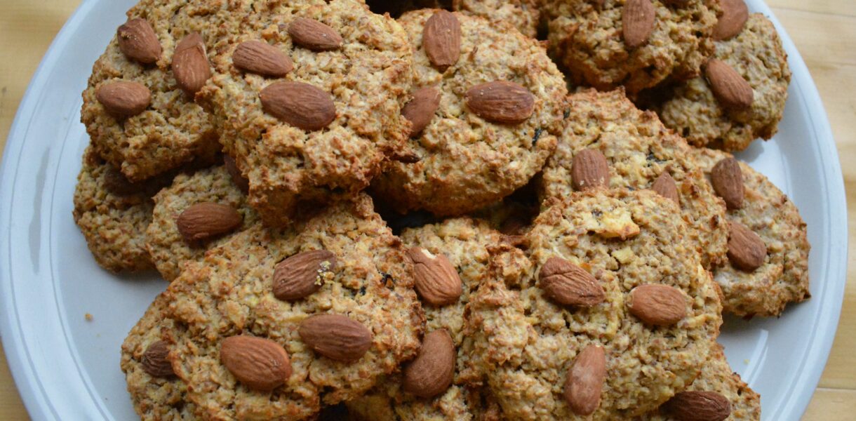 Cookies aux flocons d'avoine et amandes