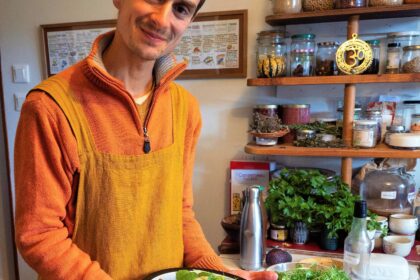 Tim Lipouz dans sa cuisine