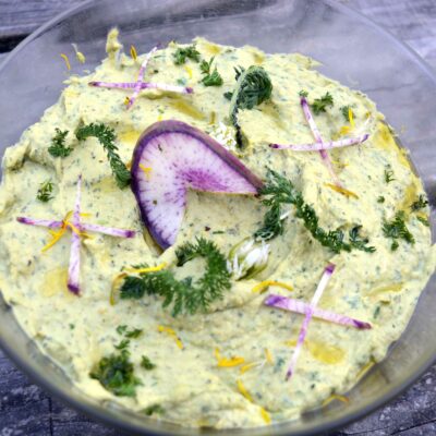 Houmous à l'Achillée millefeuille