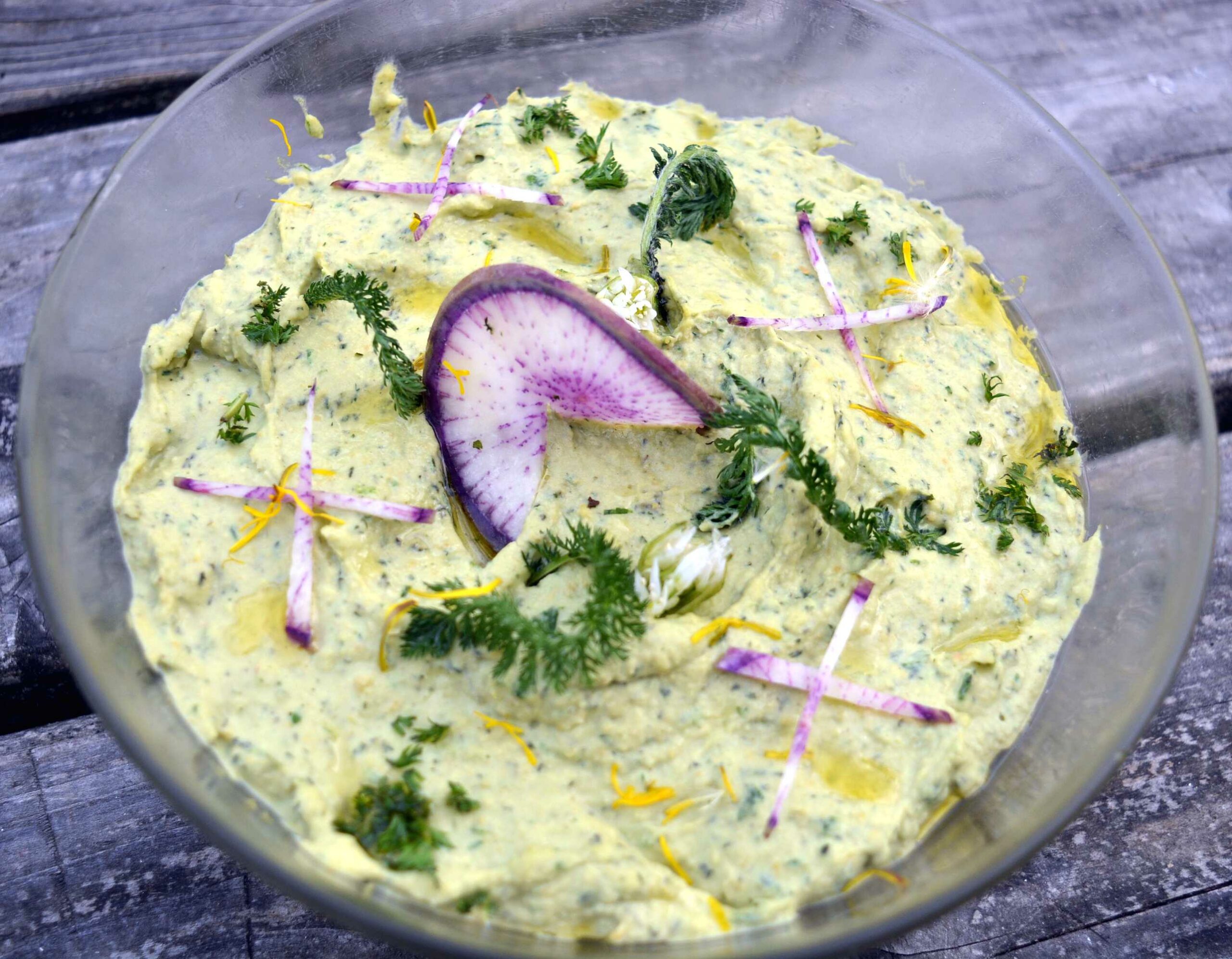 Houmous à l'Achillée millefeuille